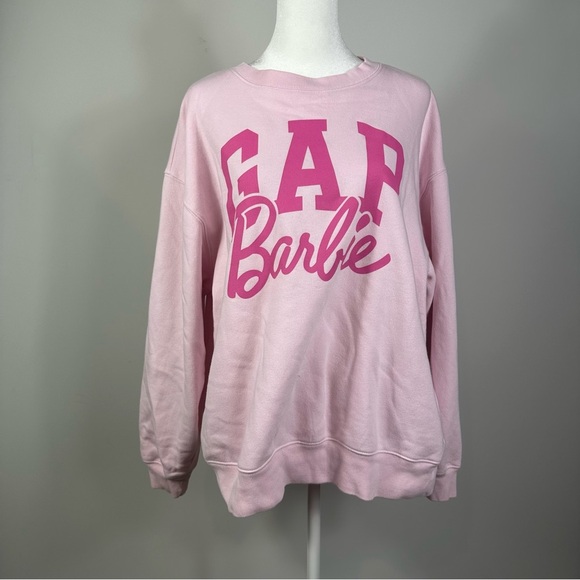 Gap x Barbie Barbiecore Pink Crewneck Sweatshirt L - Picture 5 of 6